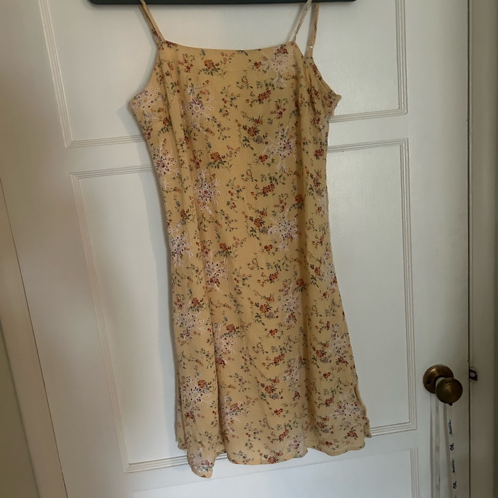 american eagle yellow dress